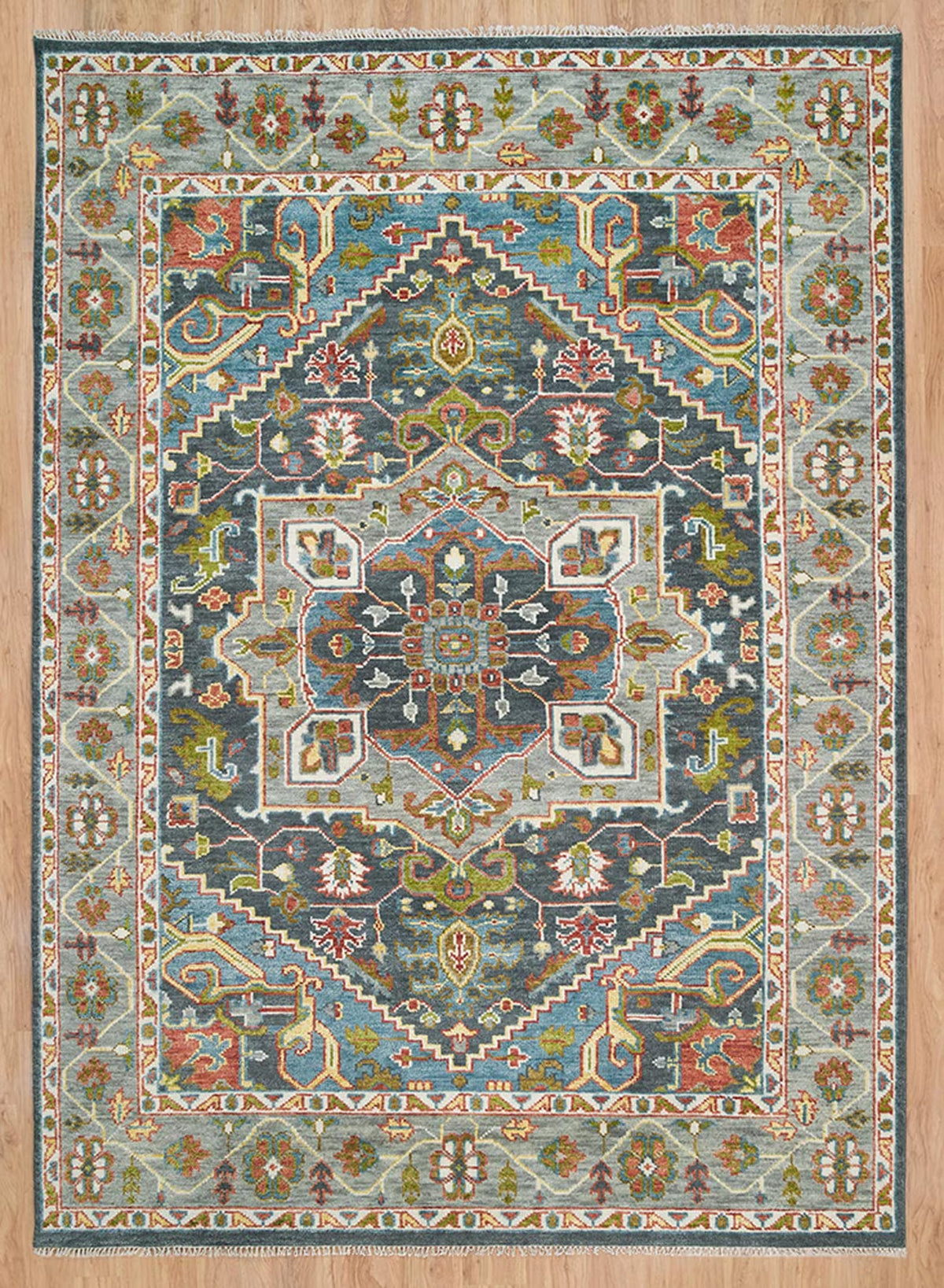 Turkish Oushak Rug Grey - Alef home