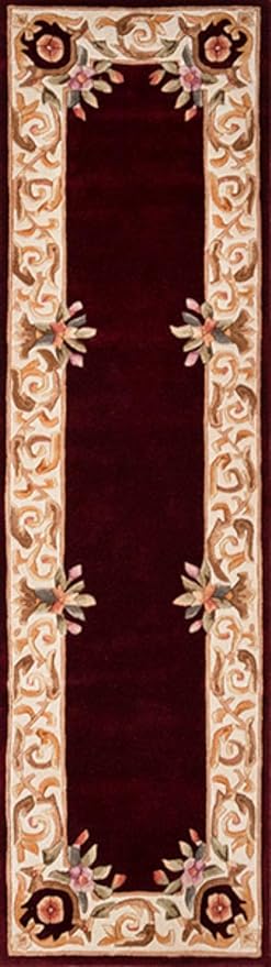 Aubusson Design Hand Tufted Woolen Area Rug