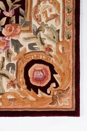 Aubusson Design Hand Tufted Woolen Area Rug - Alef home