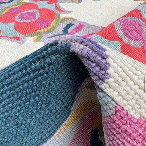 Turkish Oushak Rug White And Pink - Alef home