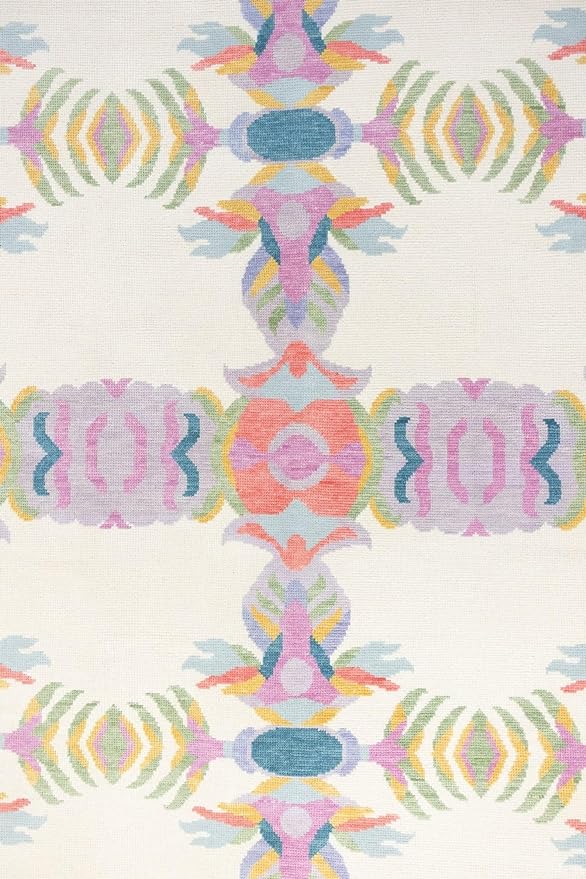 Turkish Oushak Rug White And Pink