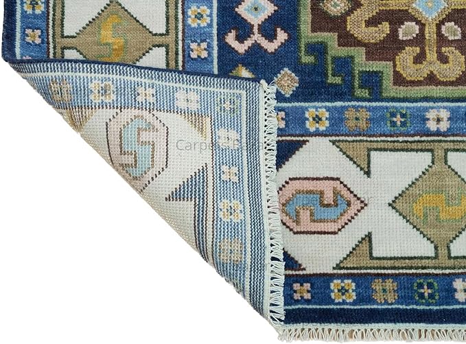 Turkish Oushak Rug Nevy Blue