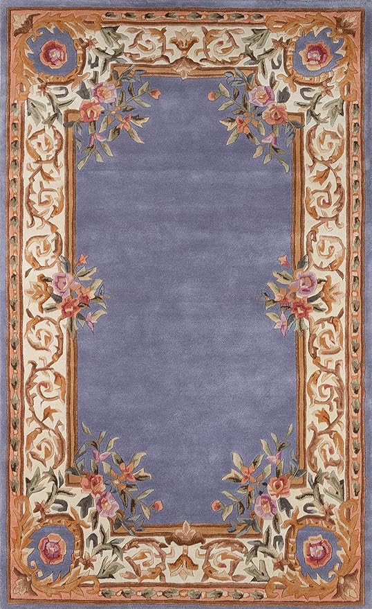 Aubusson Design Hand Tufted Floor Rug