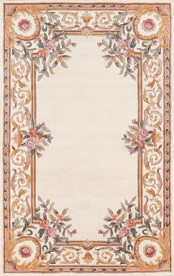 Aubusson Design Hand Tufted Woolen Rugs