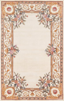 Aubusson Design Hand Tufted Woolen Rugs