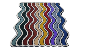 Irregullar Tufted Rug Stripe Design Colourful - Alef home