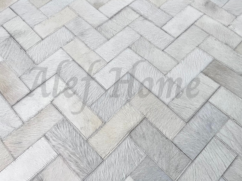 2X5 BLOCK LEATHER CARPET - Alef home