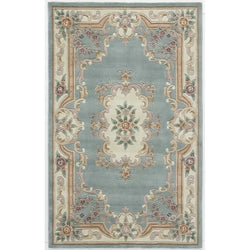 EXQUISITE HANDMADE AUBUSSON DESIGN RUG Hand Tufted Woolen Rugs Green