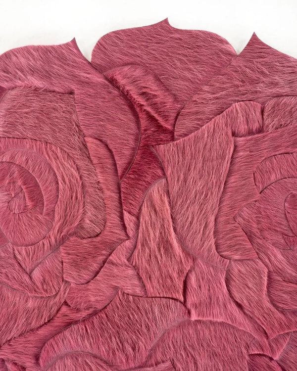 Leather Rug Hairon patchwork - Alef home