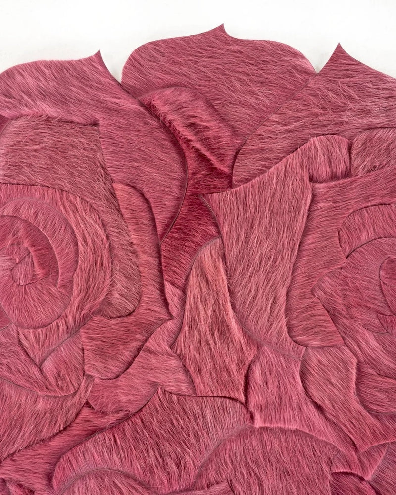 Leather Rug Hairon patchwork - Alef home