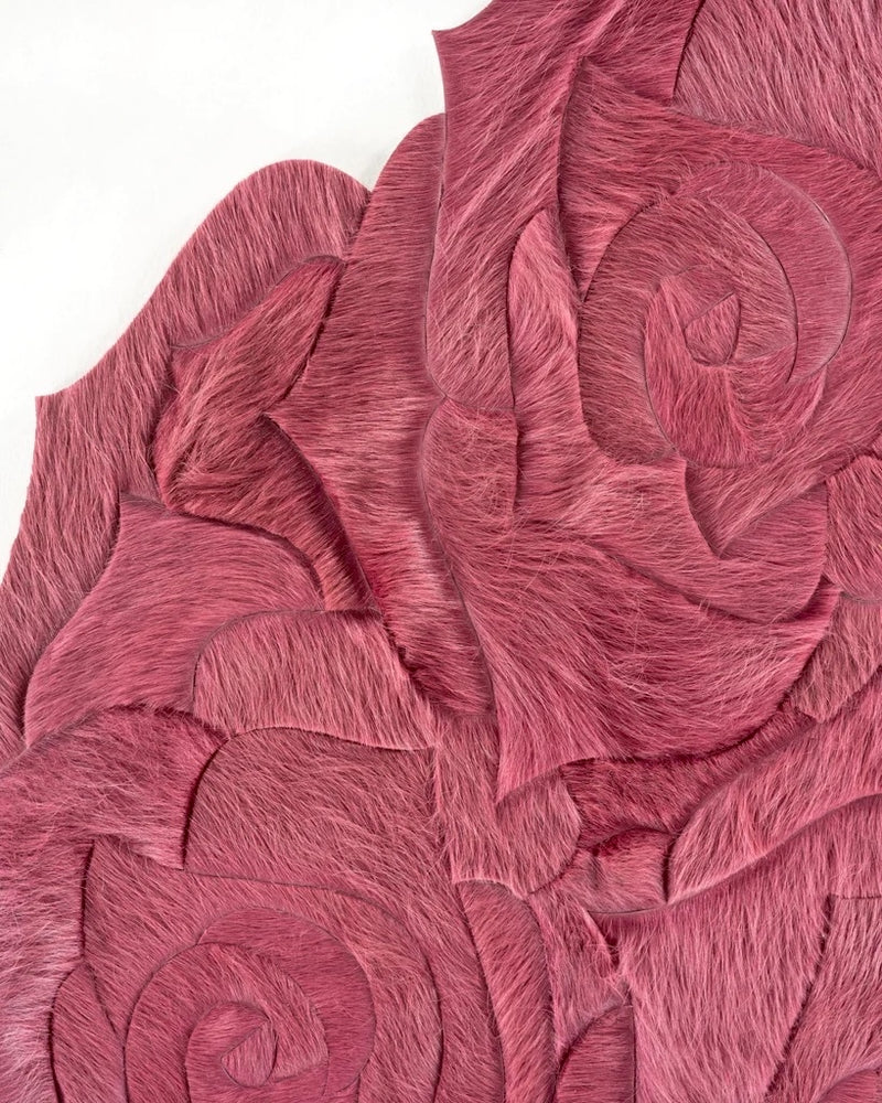 Leather Rug Hairon patchwork - Alef home