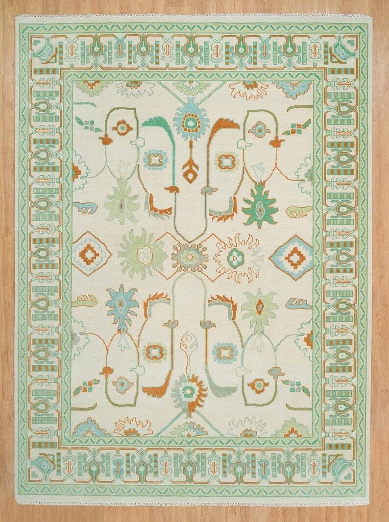 Turkish Oushak Rug - Alef home