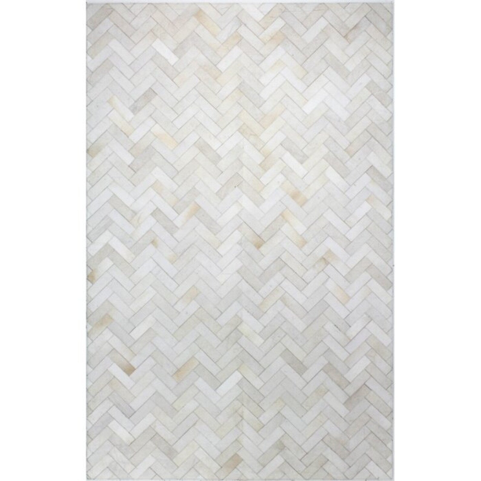 2X5 BLOCK LEATHER CARPET - Alef home