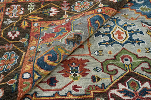 Turkish Oushak Rug Brown Colour - Alef home