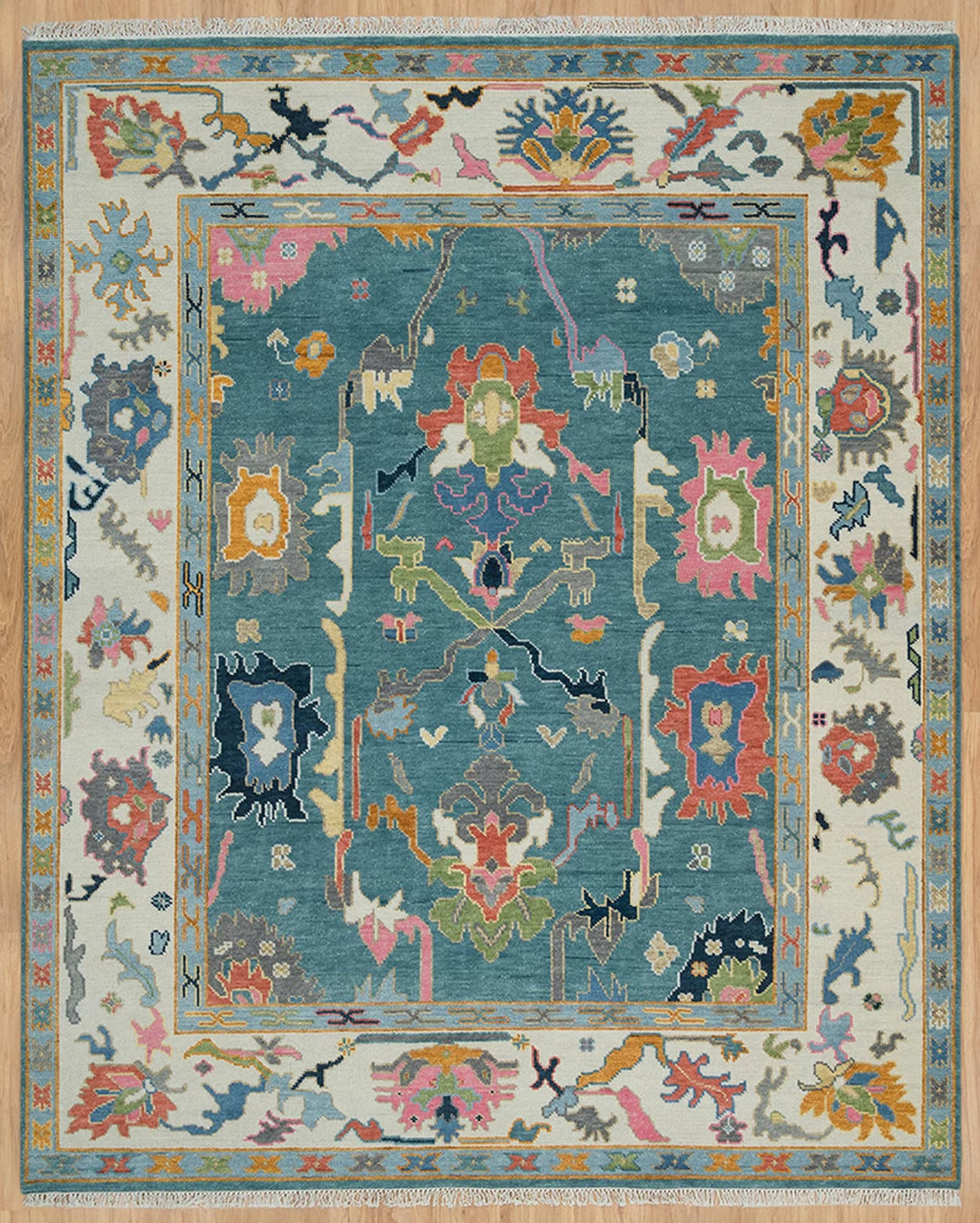 Turkish Oushak Rug,... - Alef home