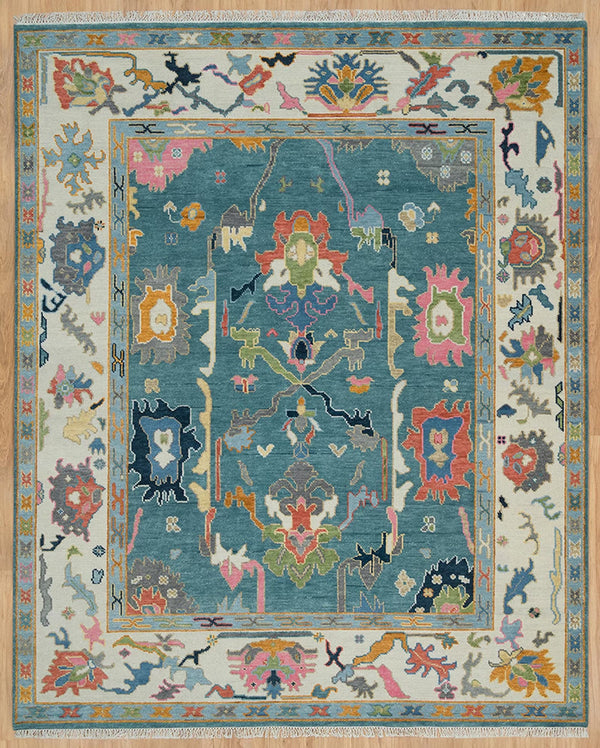 Turkish Oushak Rug,...