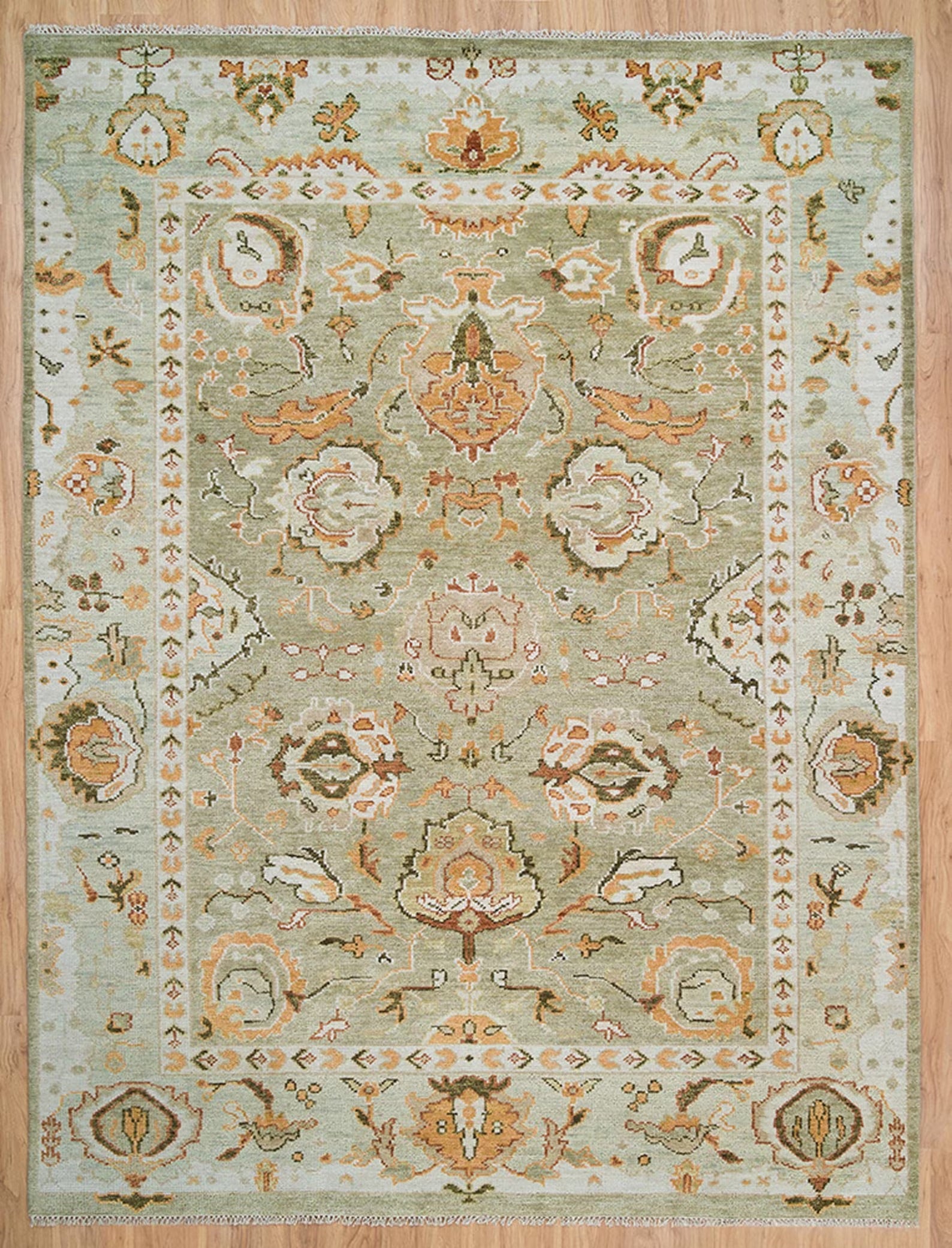 Turkish Oushak Rug Gold