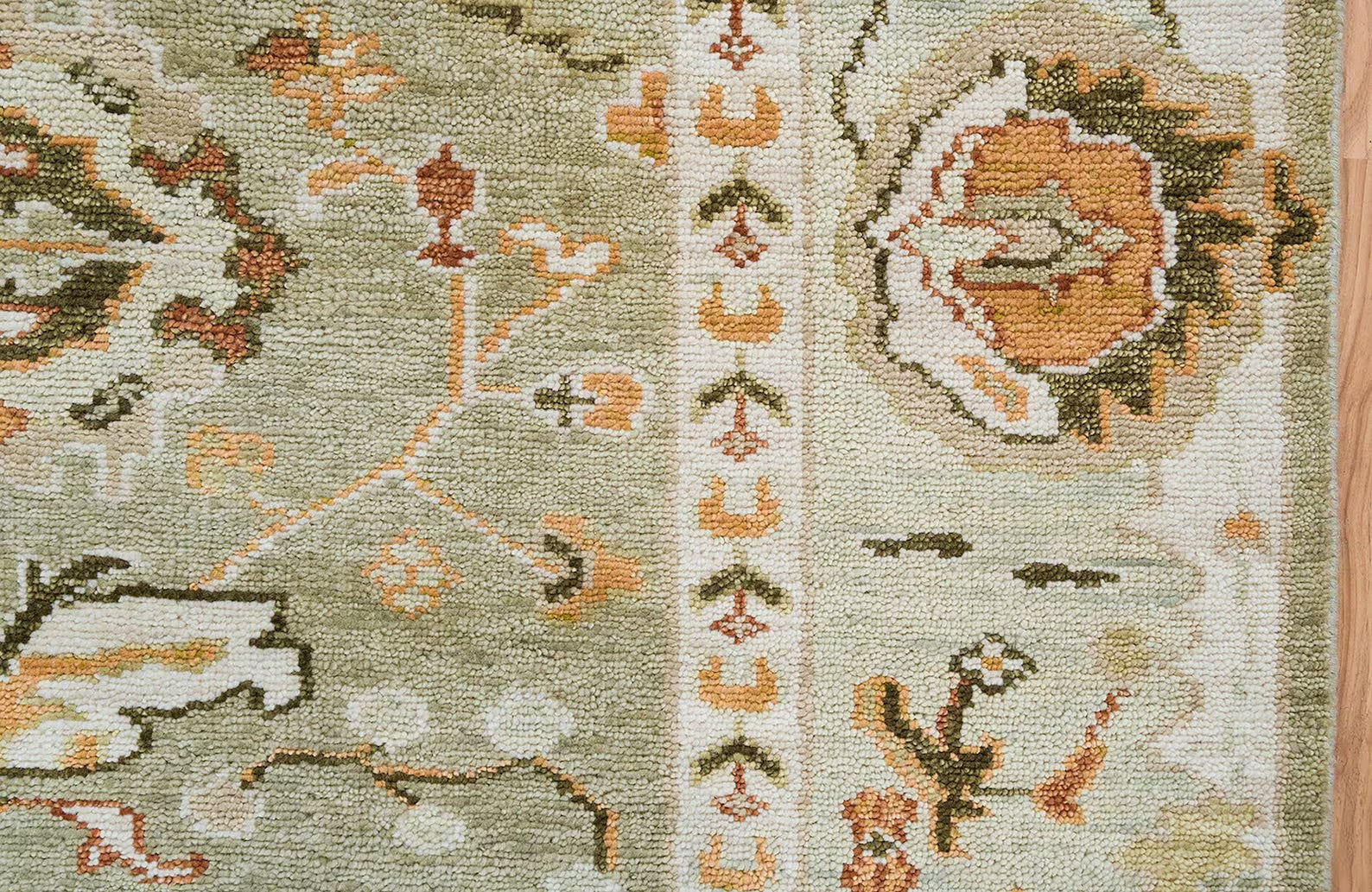 Turkish Oushak Rug Gold