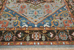 Turkish Oushak Rug Brown Colour - Alef home