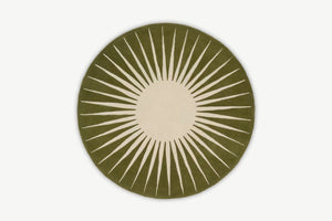 Tufted Round Rug Green - Alef home