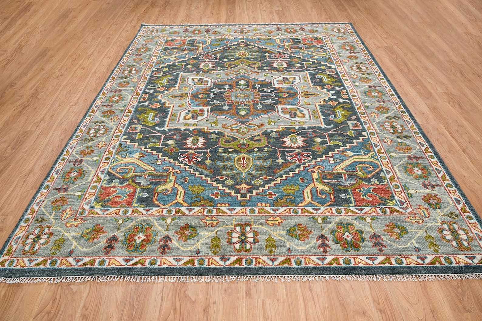 Turkish Oushak Rug Grey