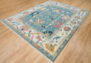 Turkish Oushak Rug,... - Alef home