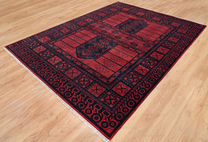 Turkish Oushak Rug Red - Alef home