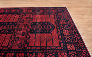 Turkish Oushak Rug Red - Alef home