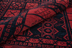 Turkish Oushak Rug Red - Alef home