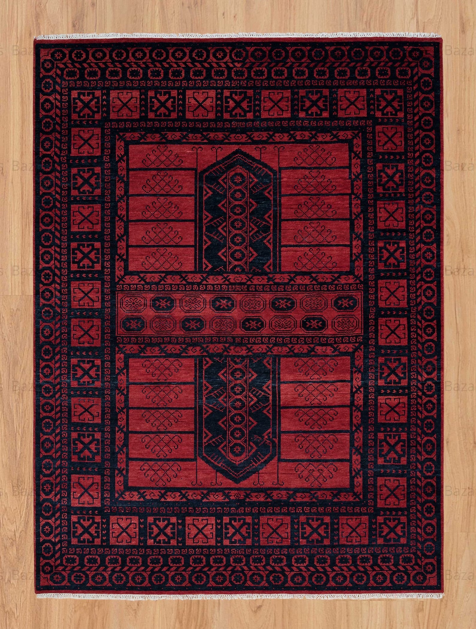 Turkish Oushak Rug Red