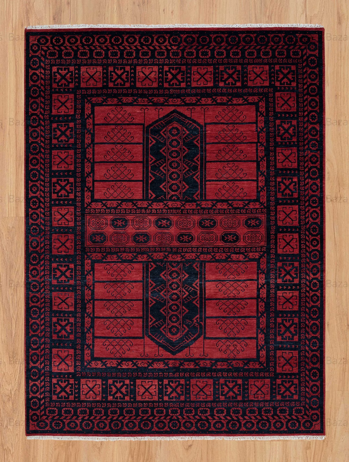 Turkish Oushak Rug Red - Alef home