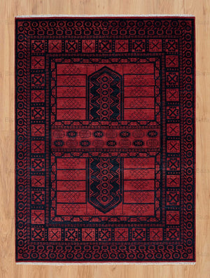 Turkish Oushak Rug Red - Alef home