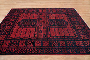 Turkish Oushak Rug Red - Alef home