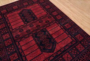 Turkish Oushak Rug Red - Alef home