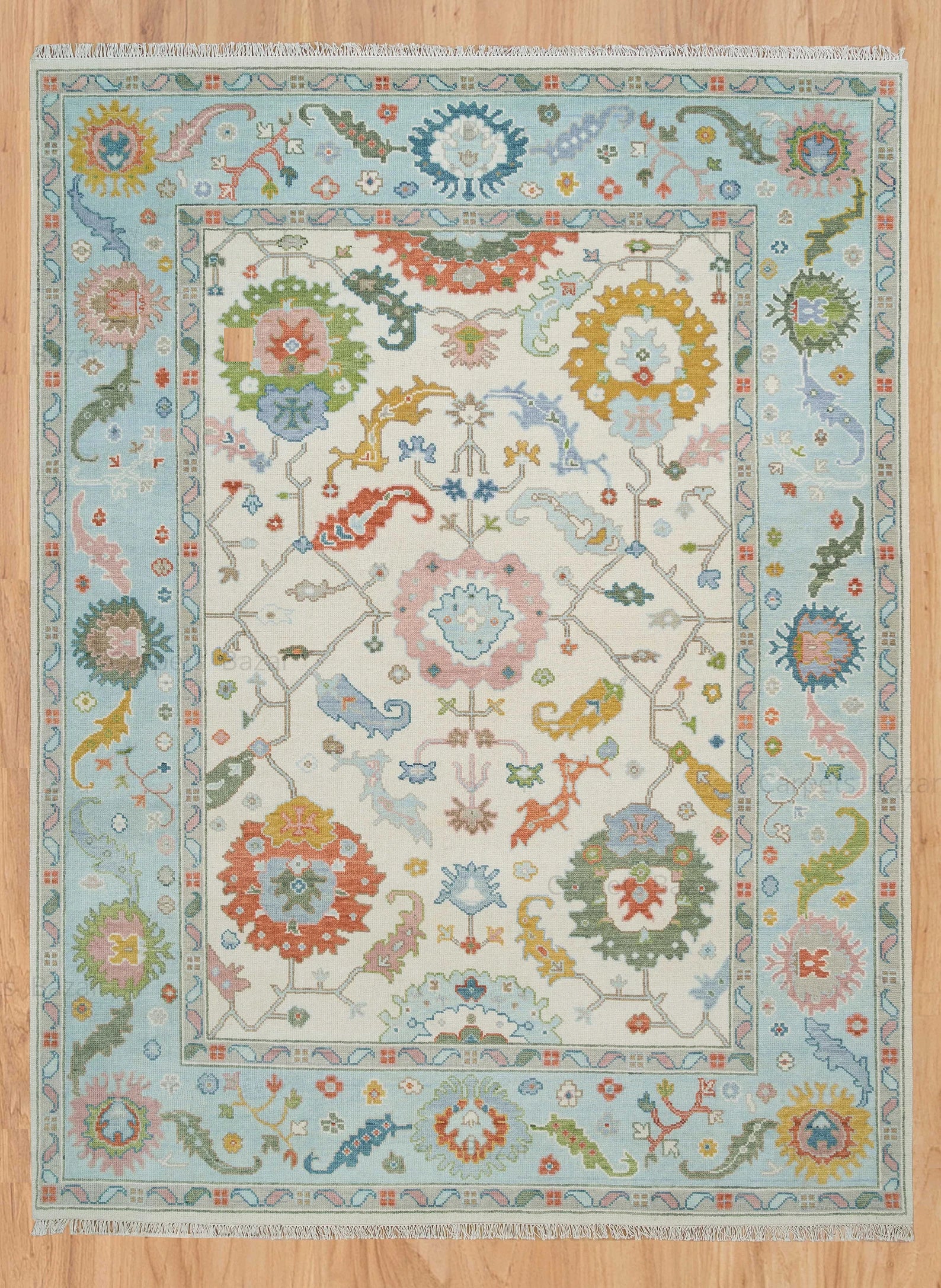 Turkish Oushak Rug Beige