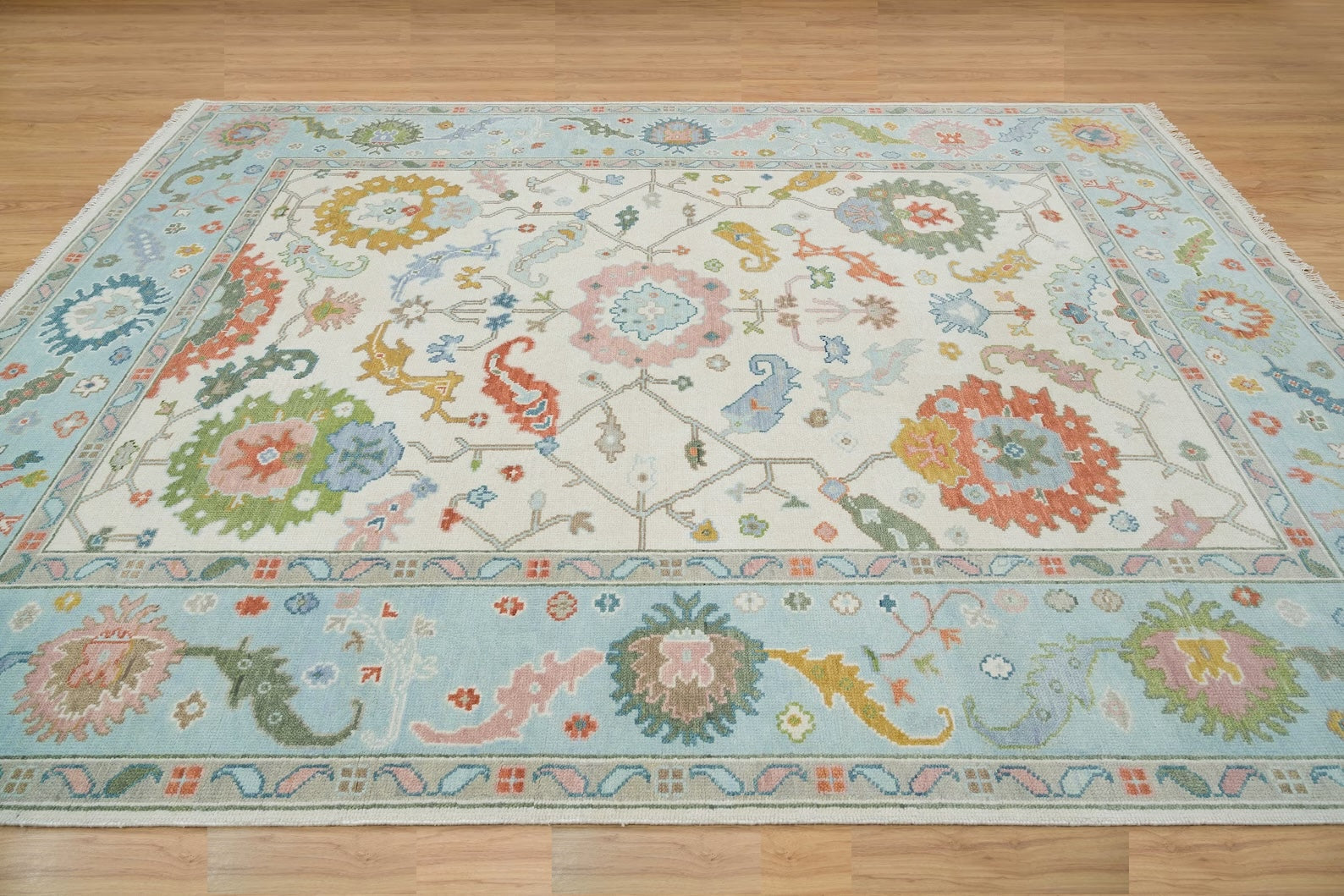 Turkish Oushak Rug Beige