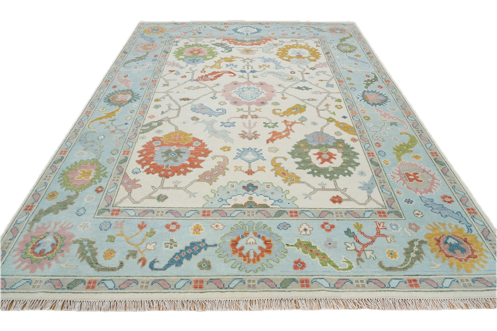 Turkish Oushak Rug Beige