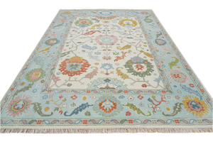 Turkish Oushak Rug Beige - Alef home