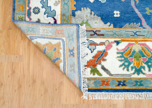 Turkish Oushak Rug Navy Blue - Alef home