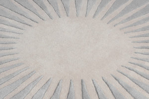 Tufted Round Rug Grey - Alef home