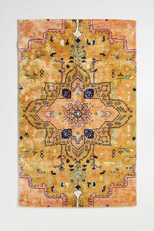 Floral Hand Tufted Woolen Area Rugs - Alef home