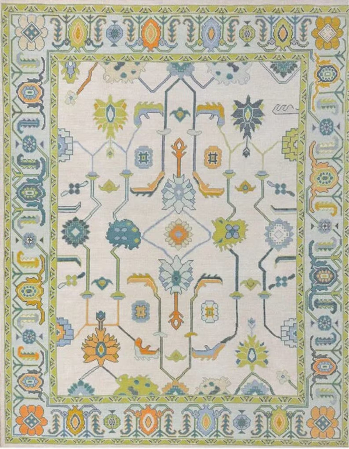 Turkish Oushak Rug - Alef home