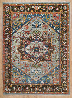 Turkish Oushak Rug Brown Colour - Alef home