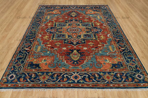Turkish Oushak Rug Red - Alef home