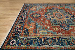 Turkish Oushak Rug Red - Alef home