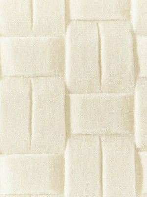 White Brick Hand Tufted Woolen Rug - Alef home
