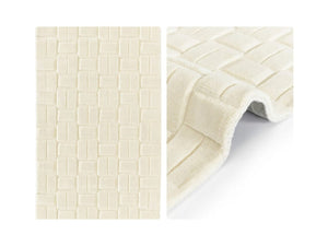 White Brick Hand Tufted Woolen Rug - Alef home