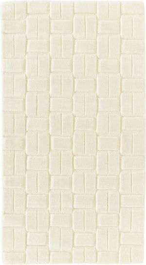 White Brick Hand Tufted Woolen Rug - Alef home