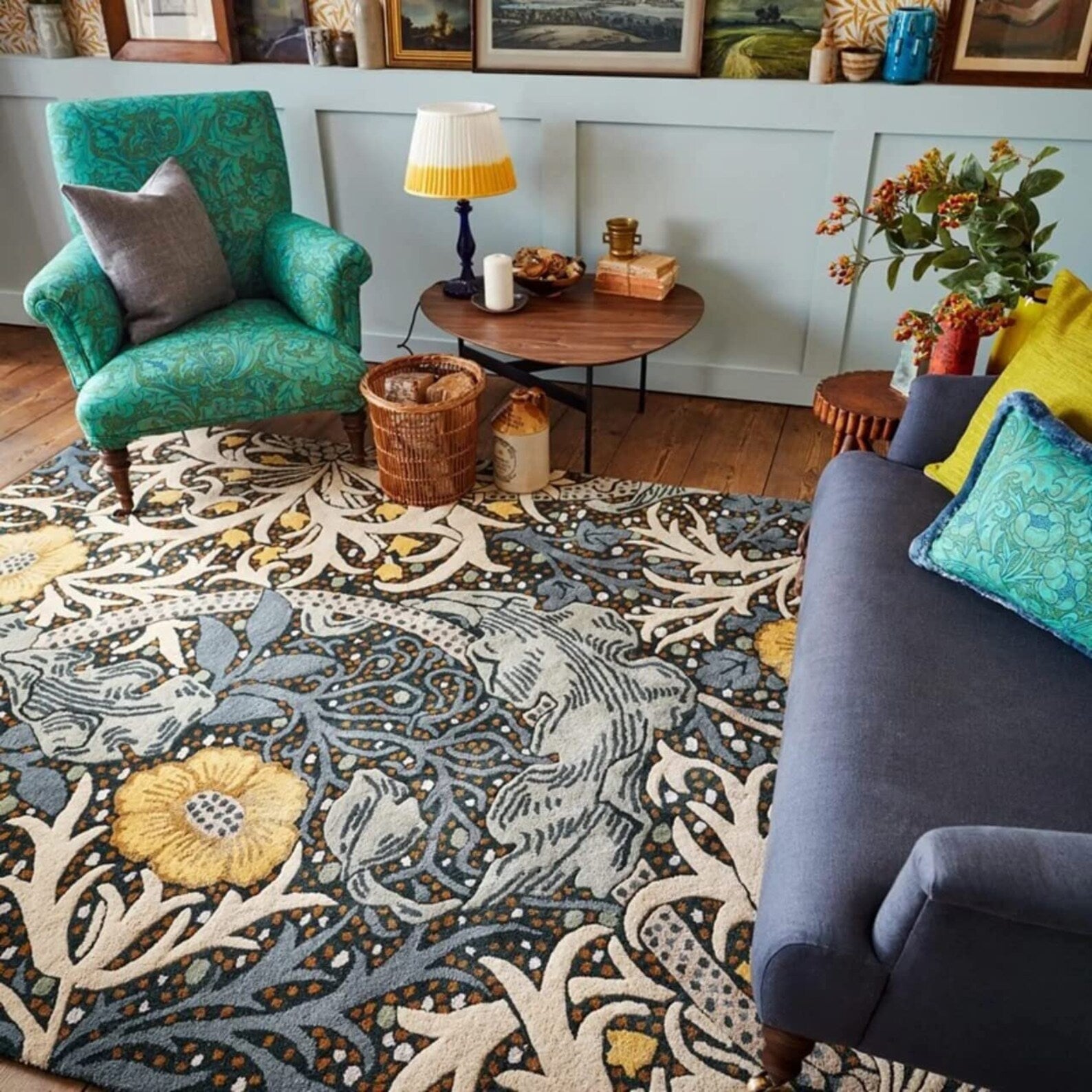 Flower design Hand Tufted Rug