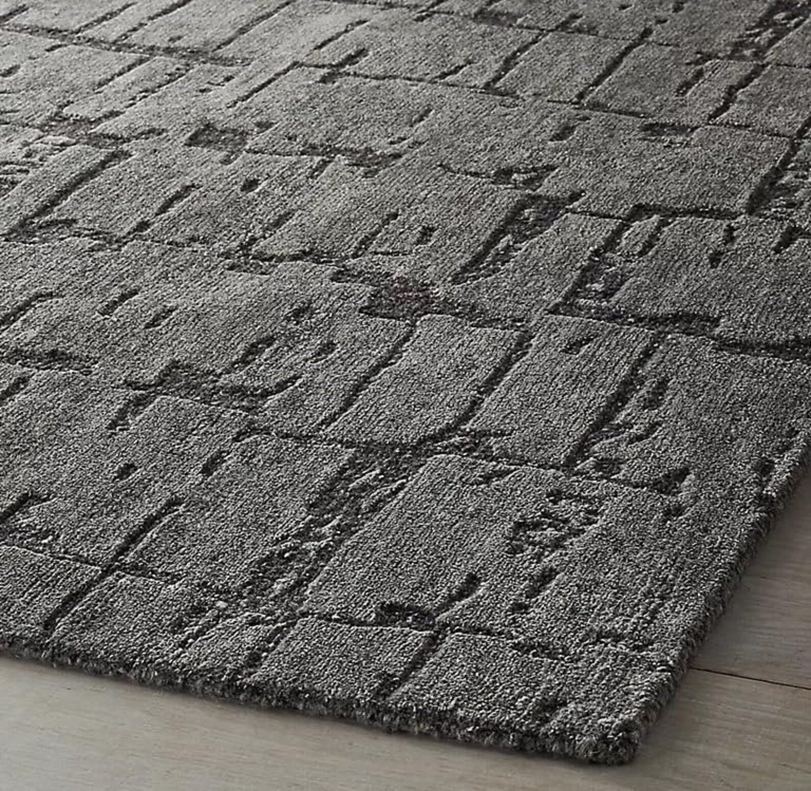 Tufted Rug Dark Grey Colour